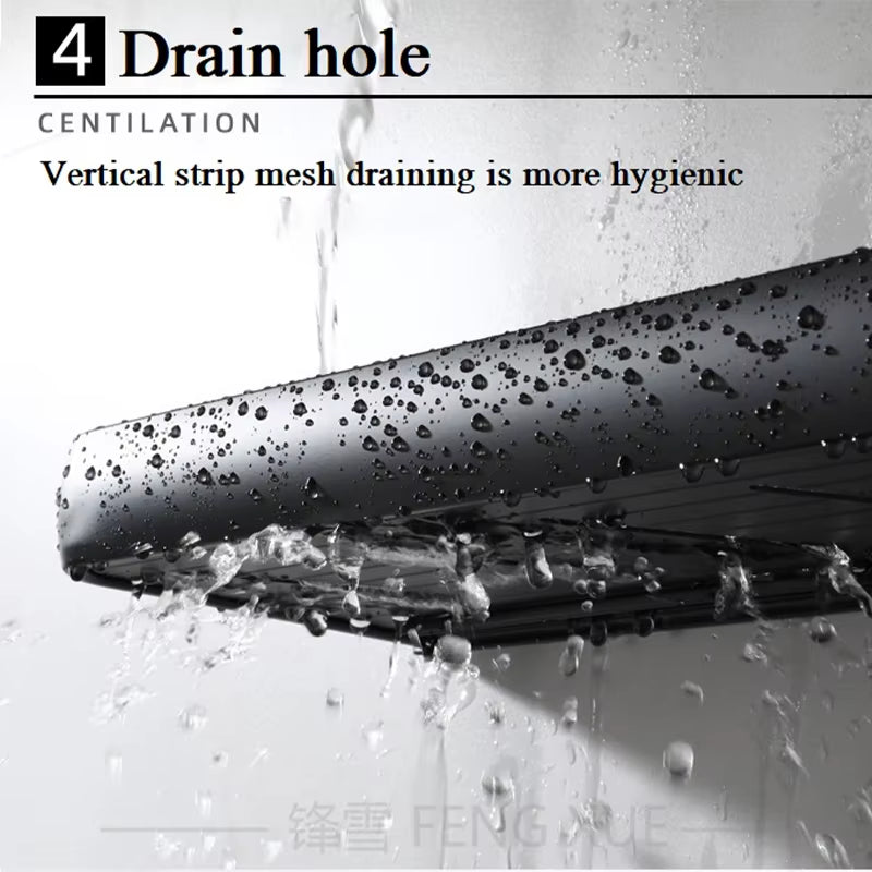 Etagère murale métal noir